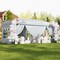 Large 10x20 FT Outdoor Canopy Tent with 6 Sidewalls, Windows, Sandbags, Wind Ropes, Wheeled Bag, Adjustable Height Heavy Duty Pop Up Gazebo Shelter